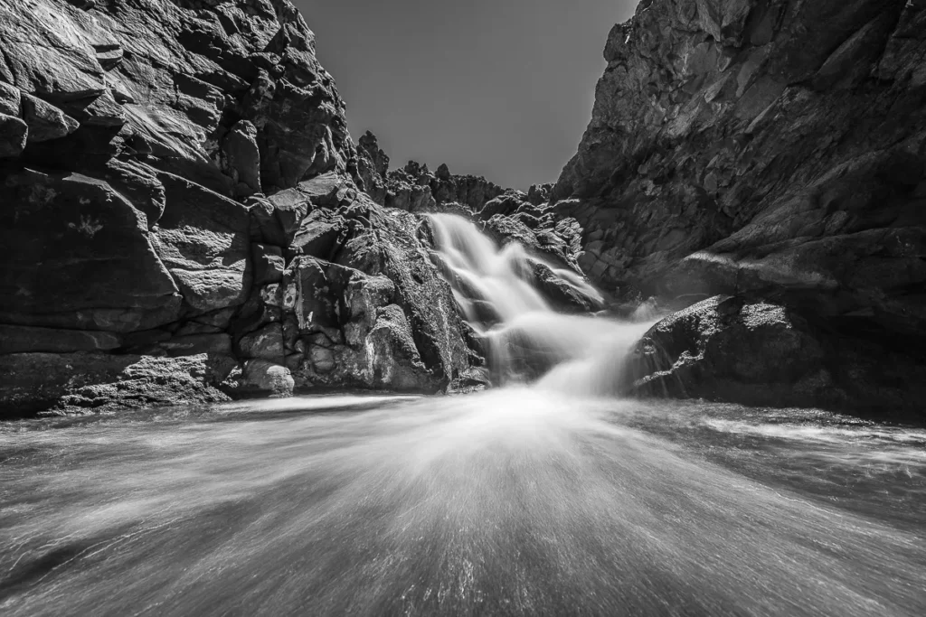 larga exposicion-diurna efecto seda, en cascada