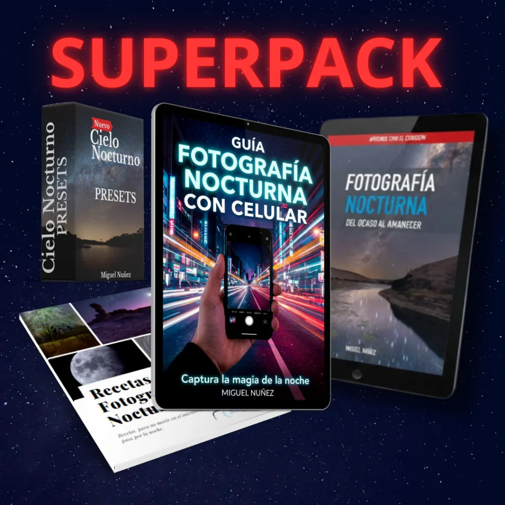Superpack de Fotografía Nocturna — Ebooks de configuración de cámara para fotografía nocturna en el Desierto de Atacama