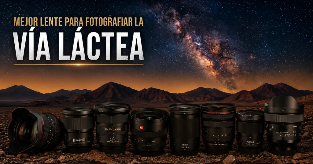 Mejor lente para fotografiar la Vía Láctea en el Desierto de Atacama
